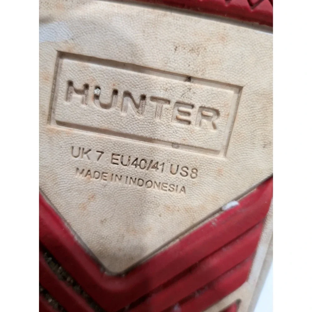 Hunter Rubber Sneakers Waterproof Sz 8